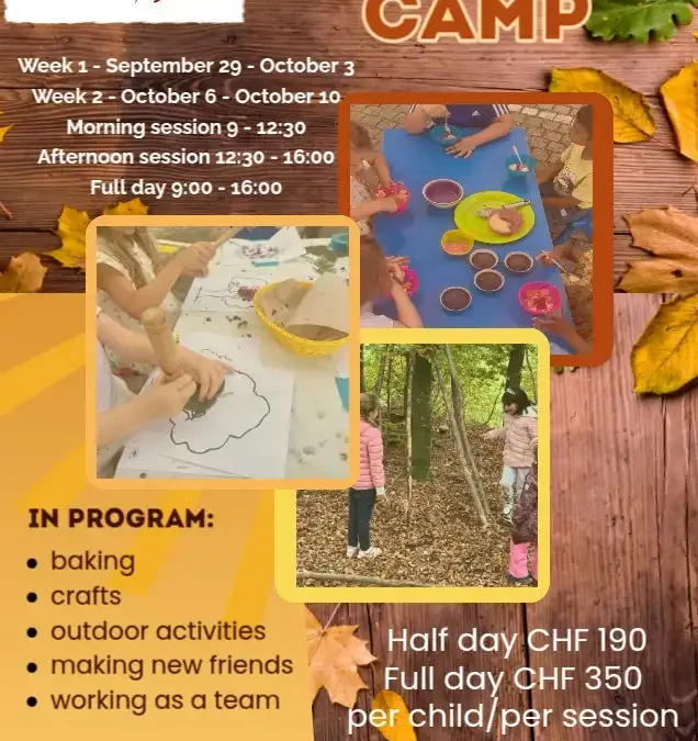 Autumn Camp 29.9 to 10.10