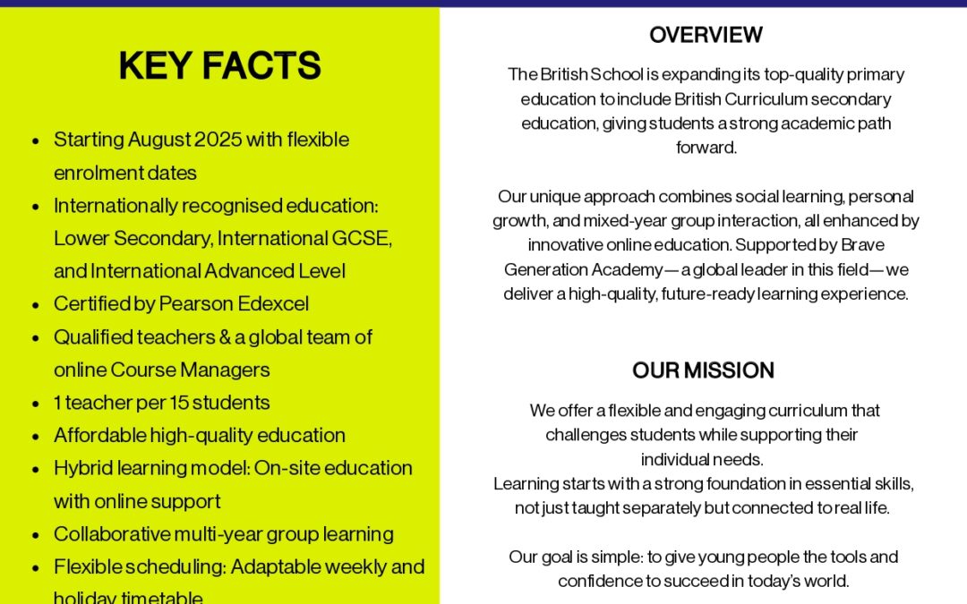 BSB Secondary Brochure