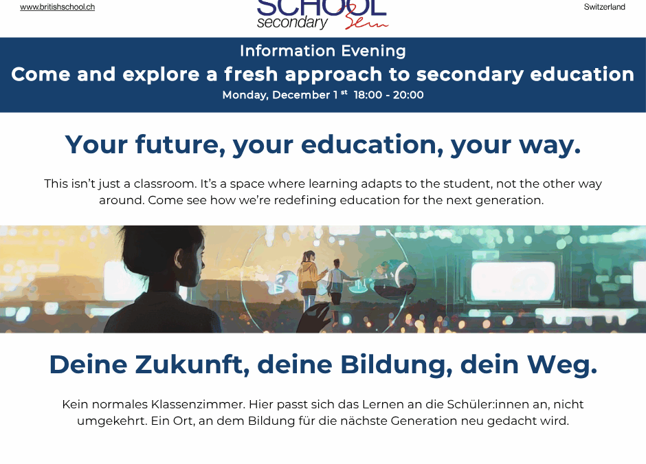 Information Evening 01.12 @ 18:00